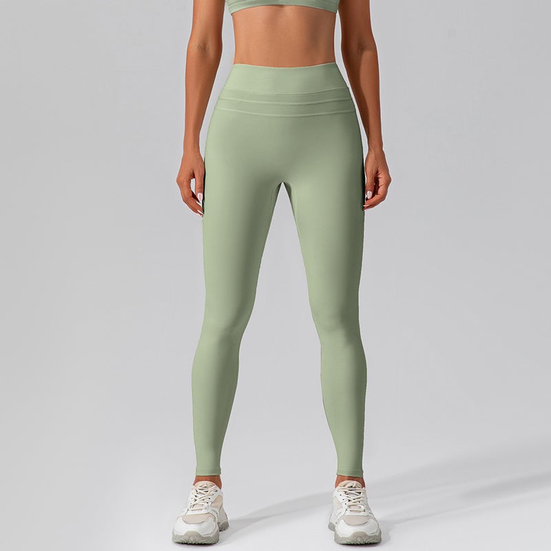 High Waist Tummy Control Yoga Pants for Women Light green  - Image 1