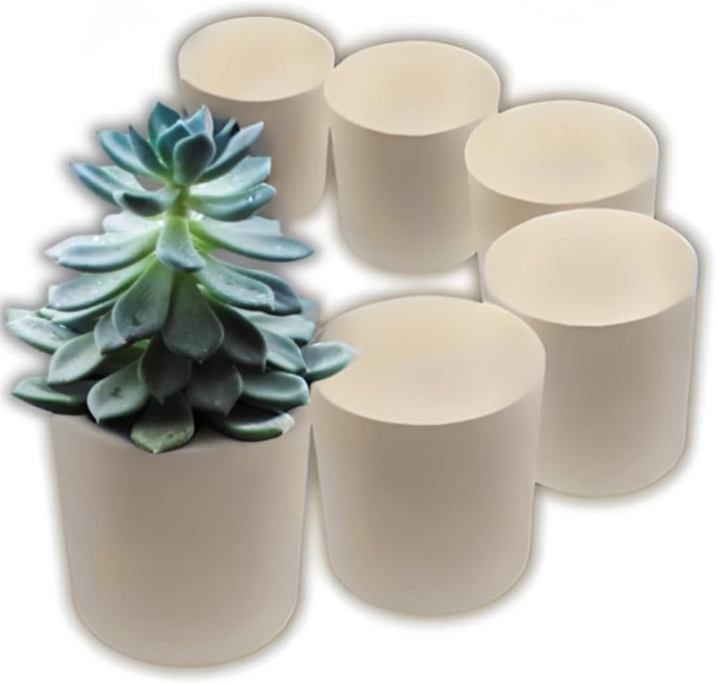Xcel Floral Foam Blocks - Reusable, Weather Resistant Craft Foam Fresh & Artificial Flower Arrangements, Faux Florist Foam Planters Florist Supplies (Beige White 3" Round x 3" Thick - 10 Pack) - Image 1