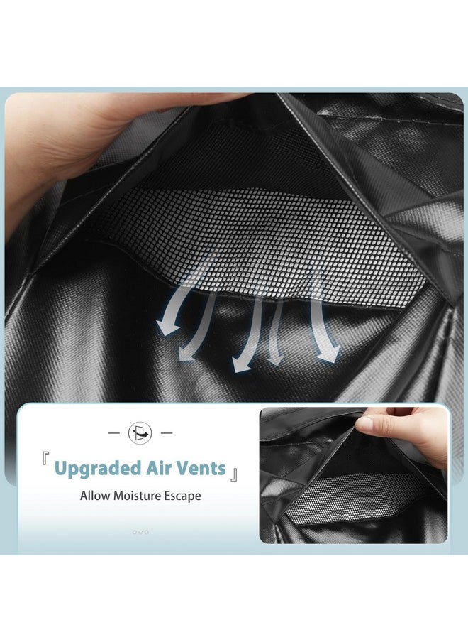 Shinestar - Grill Cover for Weber Spirit II 200 Series, Double Straps and Built-in Vents, Heavy Duty & Waterproof, Fits Grill Up to 48 Inch Wide, Black - Image 1