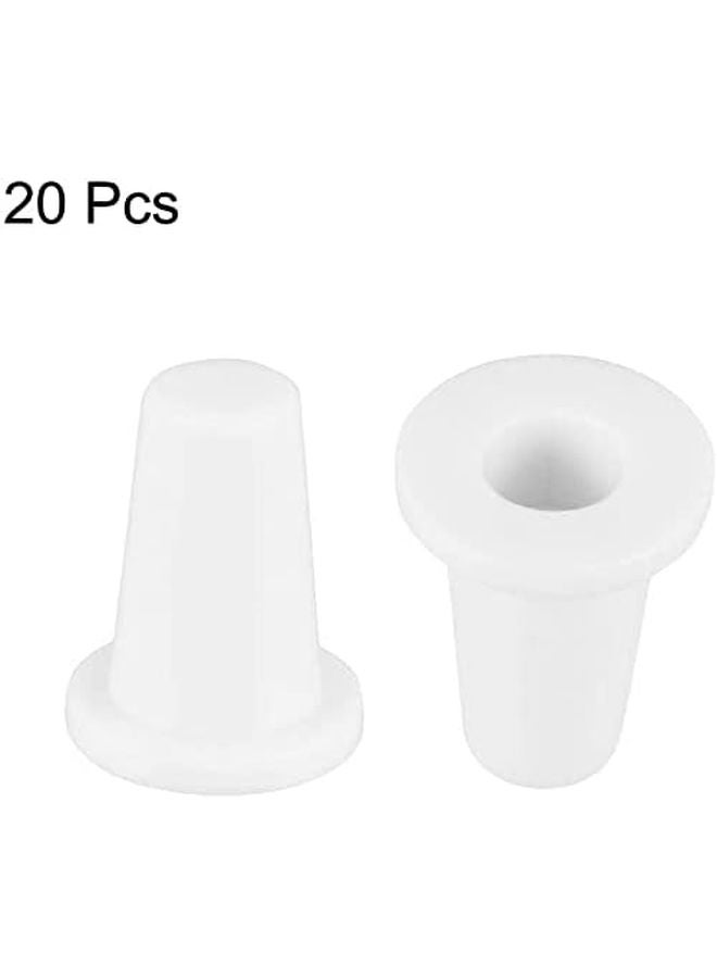 أغطية أزرار الضغط اللمسية البيضاء 20 قطعة قطر الفتحة 3.5 مم لمفاتيح الميكرو 6x6 مم - Image 3