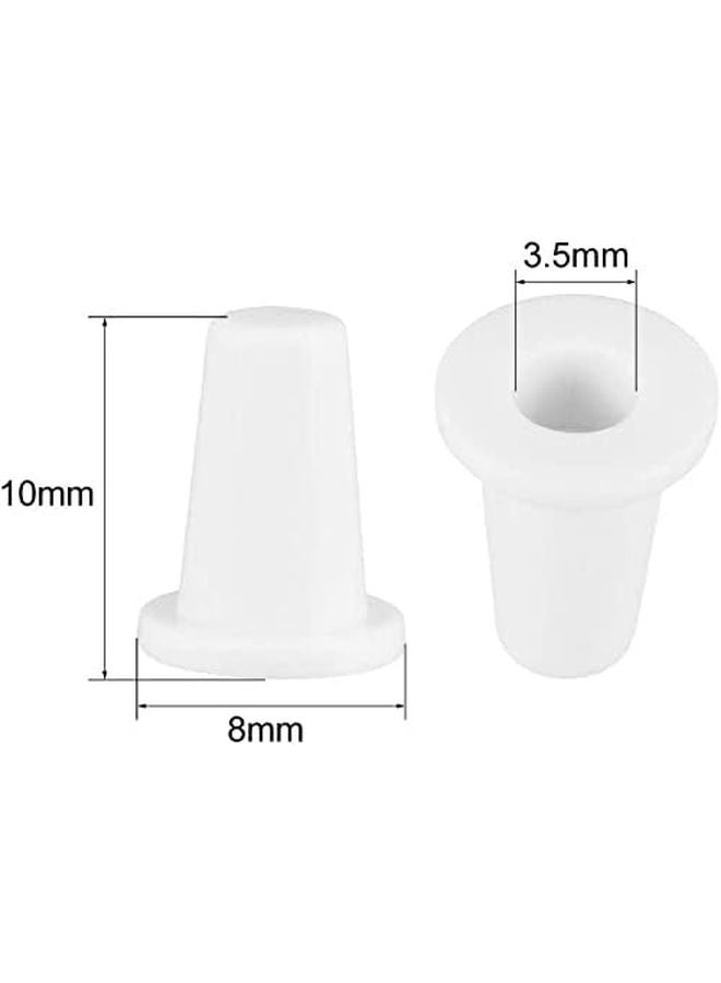 أغطية أزرار الضغط اللمسية البيضاء 20 قطعة قطر الفتحة 3.5 مم لمفاتيح الميكرو 6x6 مم - Image 4