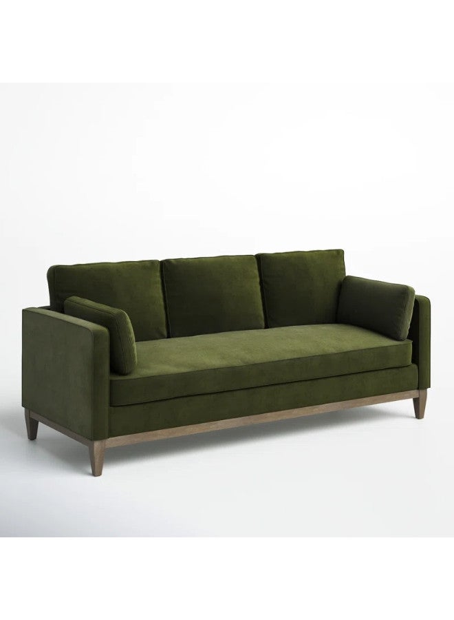 SULSHA Elegant Comfort: The Pera 84'' Velvet Sofa" - Image 1