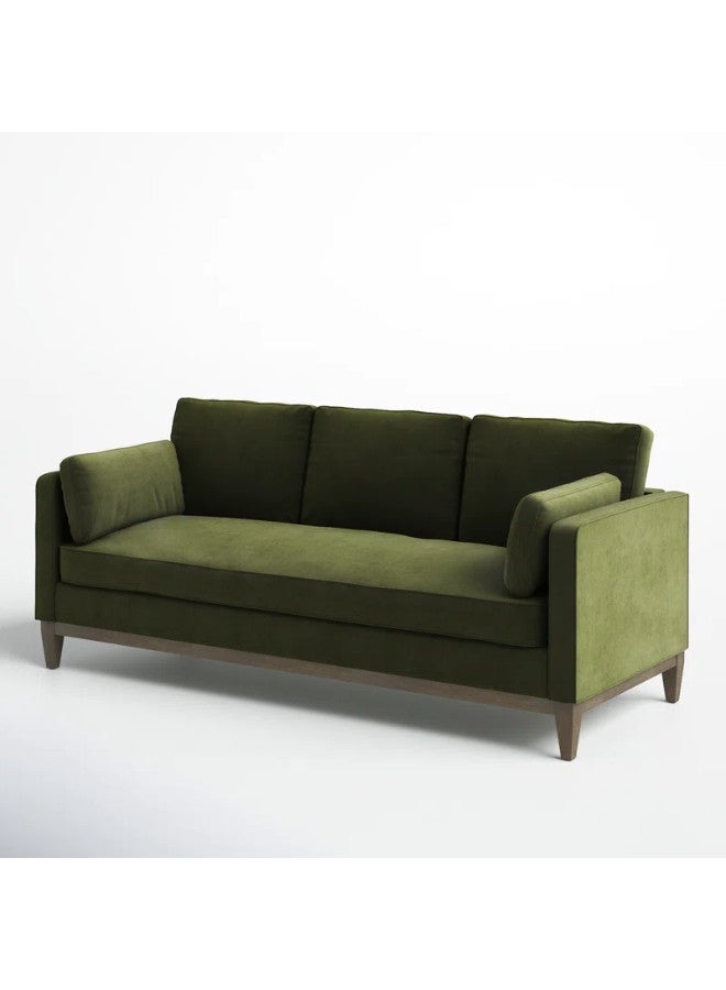 SULSHA Elegant Comfort: The Pera 84'' Velvet Sofa" - Image 3