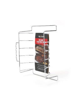 Grill Mark Non Stick Spacious Chrome Plated Steel Rib and Roast Rack Silver 10 x 4.7 Inch 06828ACE  - Image 4