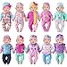 UNICORN ELEMENT 10 Sets Baby Doll Clothes for 1418 Inch Dolls 17 Inch Baby Doll Clothes and Headbands Outfits Pjs Accessories for 43cm New Born Dolls - Image 2