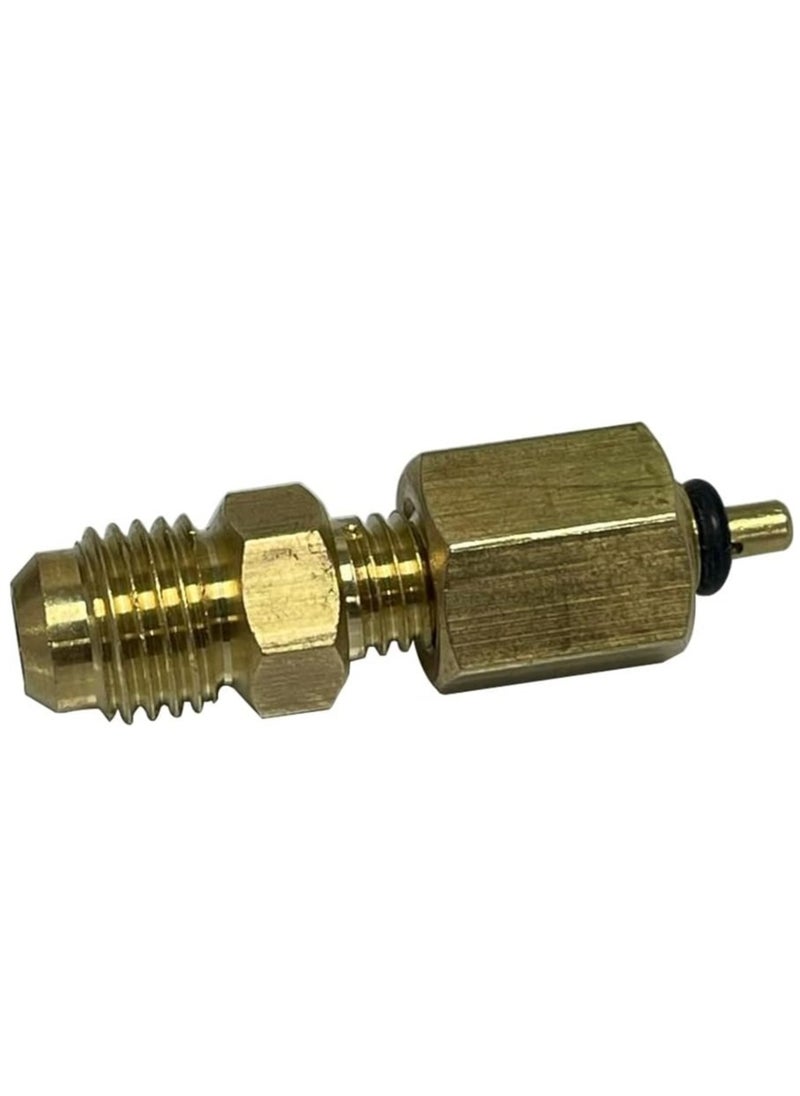 RACO RACO R134A Brass Adapter Fitting Fits for AC Refrigerant System 1/4" X 1/4"  - Image 1