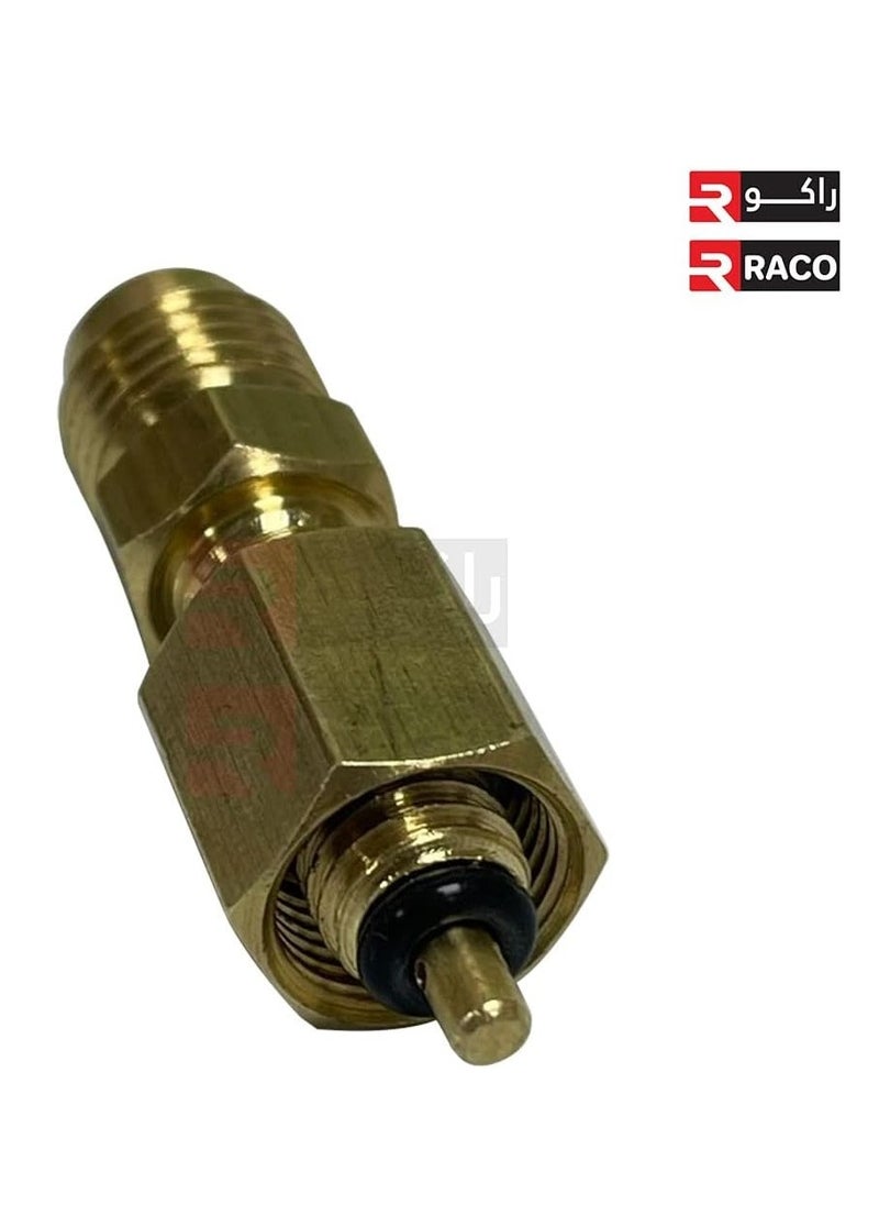 RACO RACO R134A Brass Adapter Fitting Fits for AC Refrigerant System 1/4" X 1/4"  - Image 3