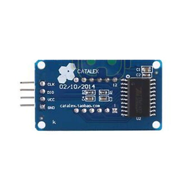 DEVMO 2PCS TM1637 4 Bits Digital Tube LED Display Module with Clock Display TM1637 Relay Board Compatible with Ar-duino - Image 3
