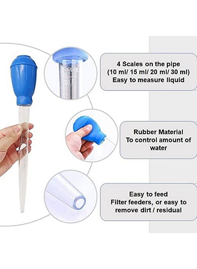 VAYINATO فاييناتوا بيزليف وورلد جهاز تغيير مياه حوض السمك اليدوي، 30 مل قطارة تنظيف الحوض، مزيل نفايات تنظيف حوض السمك، أداة تنظيف الحصى في الحوض، - Image 4