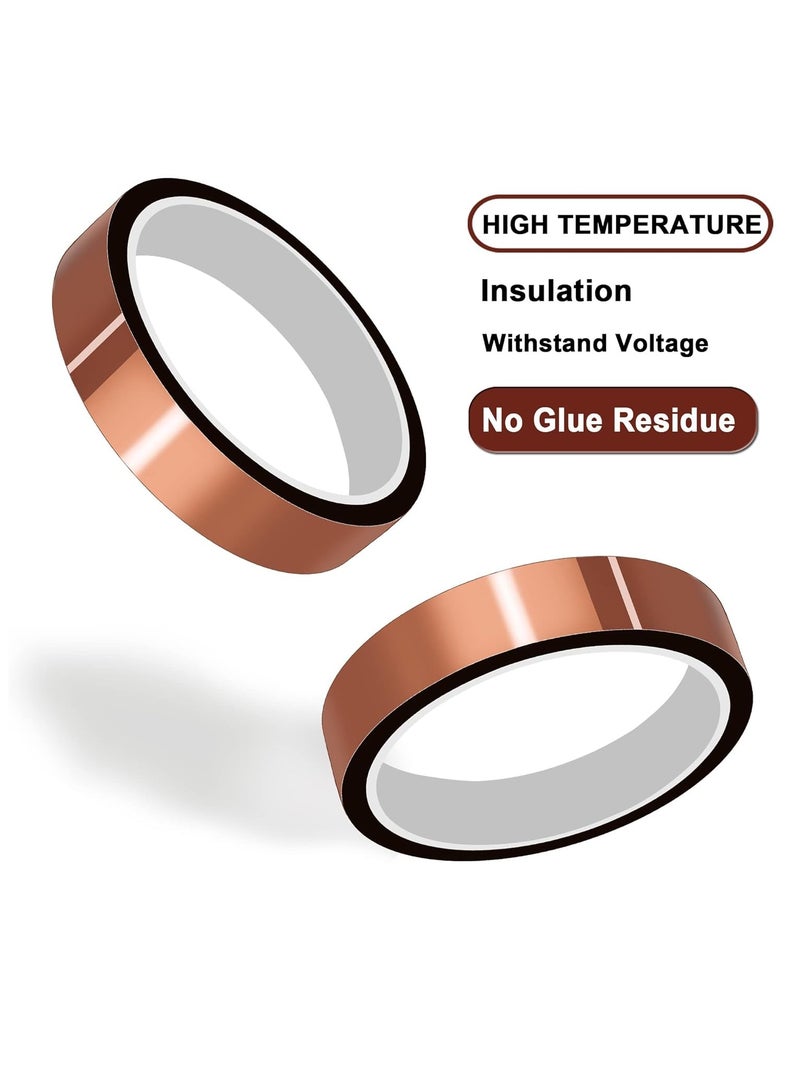 Generic Professional Grade Heat Transfer Tape - 2-Pack 10mm x 33m (0.4 Wide) High Temp Tape Withstands 500°F, No Residue Thermal Adhesive for Sublimation/Heat Press (Commercial-Grade Cloth Backing)  - Image 3