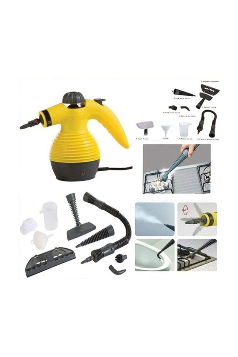DF Handheld Steam Cleaner, 1000W, Multi-Purpose Cleaning Machine, Yellow & Black - Image 1
