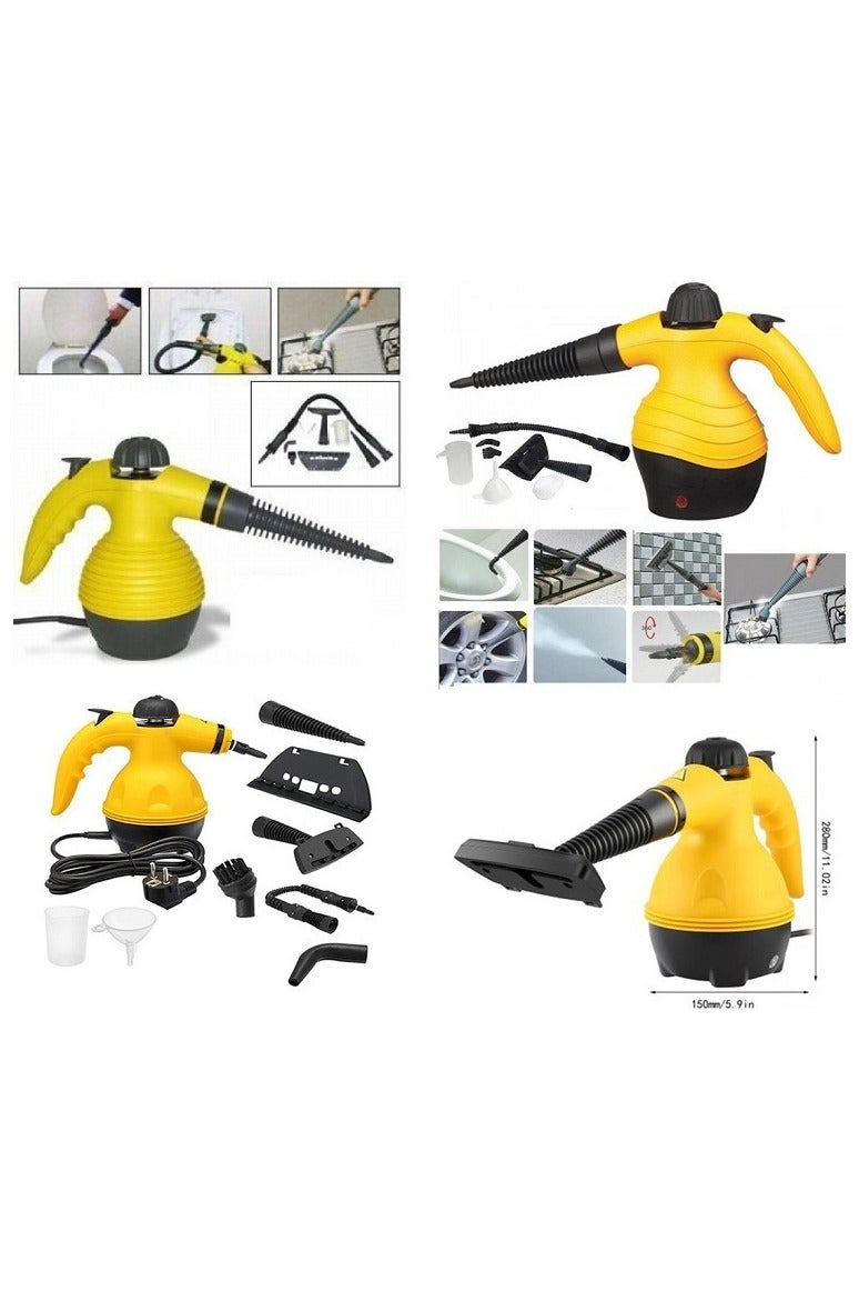 DF Handheld Steam Cleaner, 1000W, Multi-Purpose Cleaning Machine, Yellow & Black - Image 2