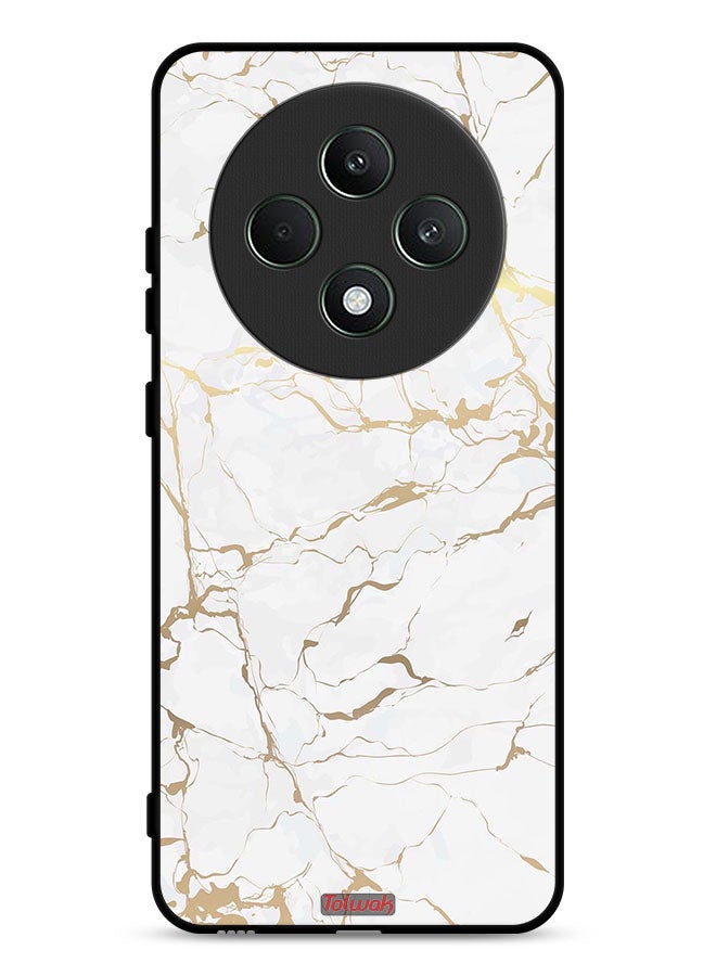 Tolwak Oppo Reno12 F 5G Protective Case Cover Marble Pattern - Image 1