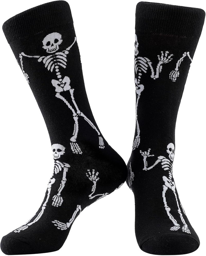 BISOUSOX Mens Dress Socks Funny Fun Colorful Crazy Funky Crew Socks for Men Novelty Happy Cotton Size 9-12 - Image 1