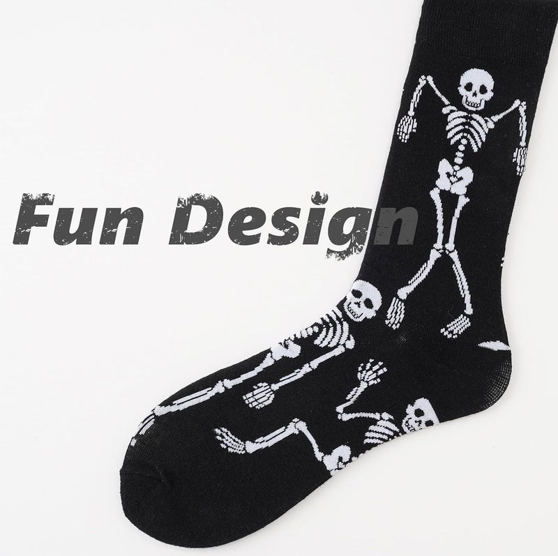 BISOUSOX Mens Dress Socks Funny Fun Colorful Crazy Funky Crew Socks for Men Novelty Happy Cotton Size 9-12 - Image 4