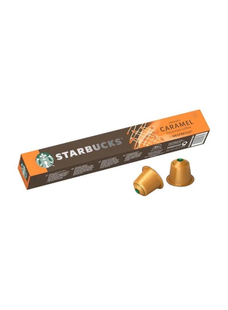 Starbucks Smooth Caramel Flavoured Coffee Capsules - 10 Capsules