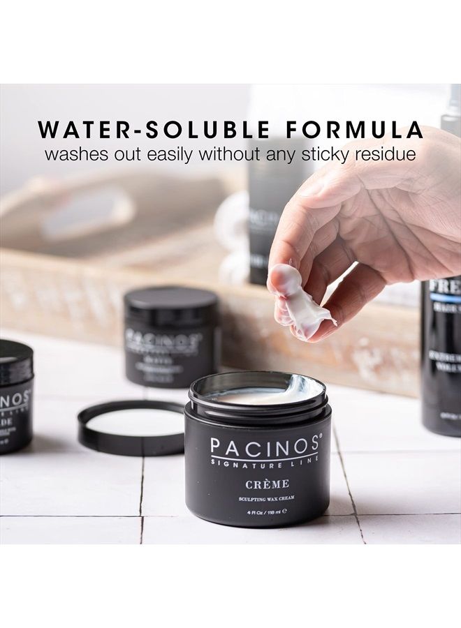 Pacinos Crème - Sculpting Wax Cream, Medium Hold with Medium Shine, All Hair Types, 4 fl. oz. - Image 4