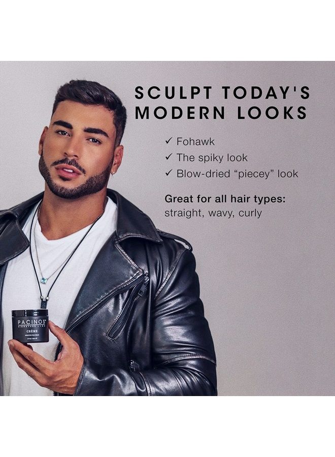 Pacinos Crème - Sculpting Wax Cream, Medium Hold with Medium Shine, All Hair Types, 4 fl. oz. - Image 3