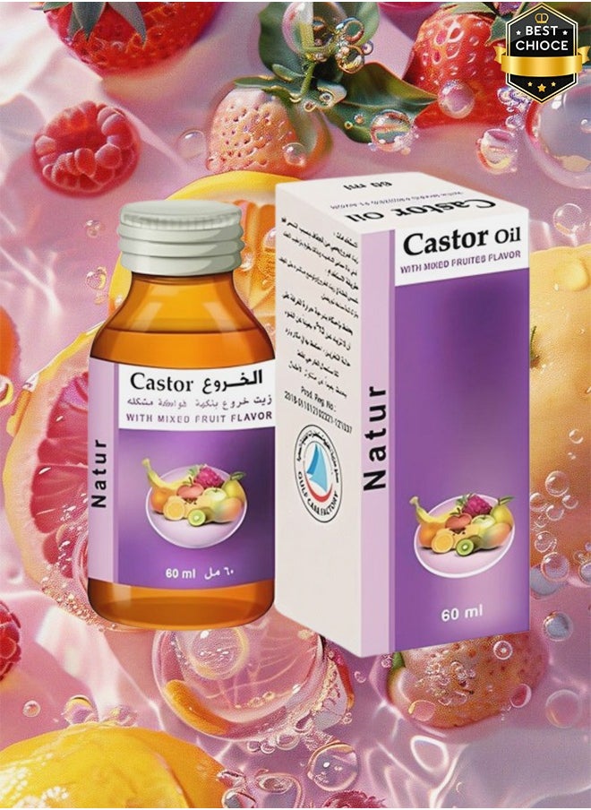 5 Pieces Castor Oil Mixed Fruit Flavor 60ml - pzsku/Z7EF498C1D7AA8BE043D6Z/45/_/1732133383/ffa706fe-35f9-4d6d-97c1-f7e9fec0302c