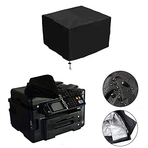 ALHBEJT Printer Dust Cover for HP/Epson/Canon/Brother Wireless Printers, Universal Case Protector for HP-Pro 8610 Printers, Oxford Anti-Static Waterproof Black Printer Covers (Black, 20x16x12) - Image 2