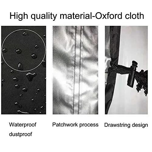 ALHBEJT Printer Dust Cover for HP/Epson/Canon/Brother Wireless Printers, Universal Case Protector for HP-Pro 8610 Printers, Oxford Anti-Static Waterproof Black Printer Covers (Black, 20x16x12) - Image 4