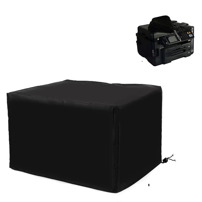 ALHBEJT Printer Dust Cover for HP/Epson/Canon/Brother Wireless Printers, Universal Case Protector for HP-Pro 8610 Printers, Oxford Anti-Static Waterproof Black Printer Covers (Black, 20x16x12) - Image 5