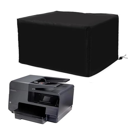 ALHBEJT Printer Dust Cover for HP/Epson/Canon/Brother Wireless Printers, Universal Case Protector for HP-Pro 8610 Printers, Oxford Anti-Static Waterproof Black Printer Covers (Black, 20x16x12) - Image 1