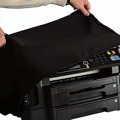 ALHBEJT Printer Dust Cover for HP/Epson/Canon/Brother Wireless Printers, Universal Case Protector for HP-Pro 8610 Printers, Oxford Anti-Static Waterproof Black Printer Covers (Black, 20x16x12) - Image 3