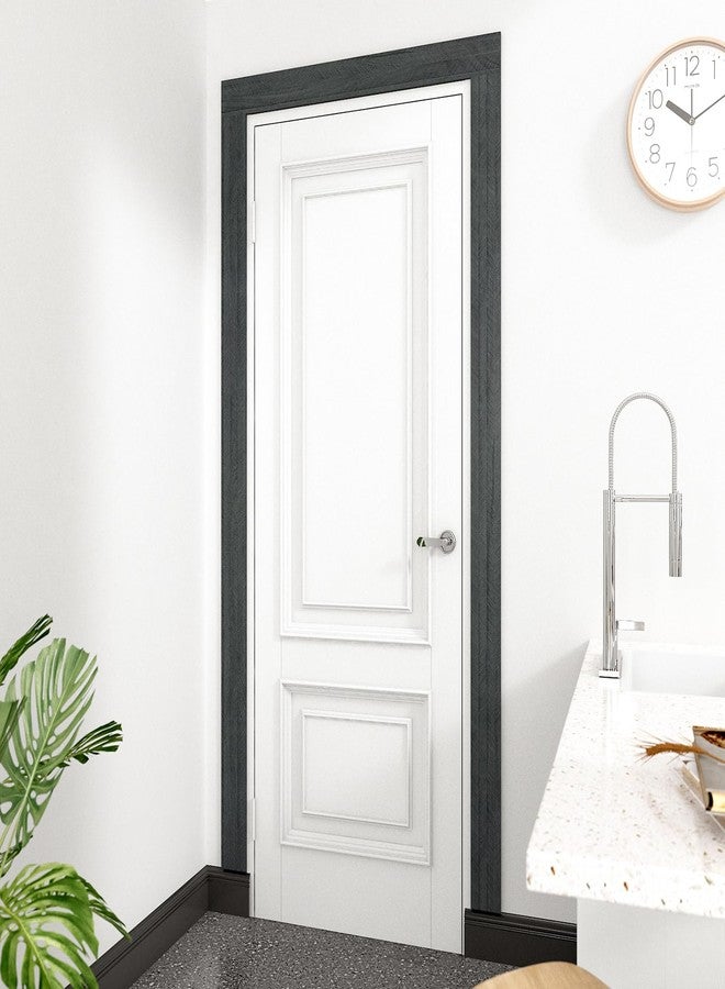 Wallercity Black Wood Wallpaper Peel and Stick Wooded Stripes Border Stickers Countertops Contact Paper Self Adhesive Wall Paper for Bathroom Glass Waterproof Border Vinyl Stickers 3.94" x 394'' - Image 5