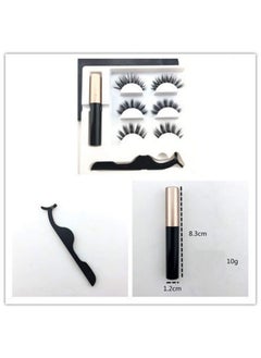 Vinayakart 3D 3 Pair False Magnetic Eyelashes Eyeliner With Special Tool ( 11=12=18)  - Image 5