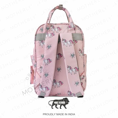 Motherly Printed Diaper Bag for Mothers for Travel, Maternity Bag for Newborn Baby, Mothers Travelling Bag, Multiple Pocket Water Resistant Baby Bag, Hospital Bag for mom(Unicorn Diamond Pink) - Image 2