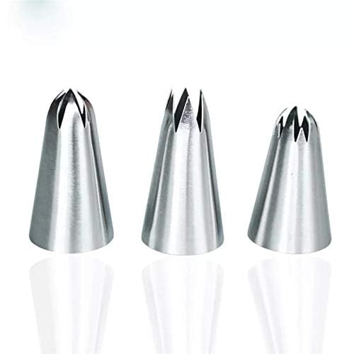 Perfect Pricee 3Pcs Set 1M 2F 2D Cake Icing Nozzles Stainless Steel, Cake Decorating Tool - Image 3