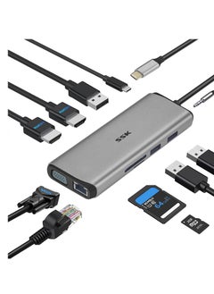 ماركة غير محددة قاعدة شحن USB C ثلاثية العرض 11 في 1  - Image 1