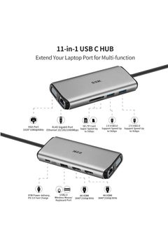 ماركة غير محددة قاعدة شحن USB C ثلاثية العرض 11 في 1  - Image 2