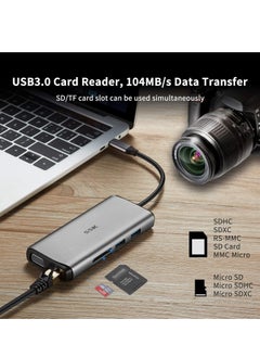 ماركة غير محددة قاعدة شحن USB C ثلاثية العرض 11 في 1  - Image 4