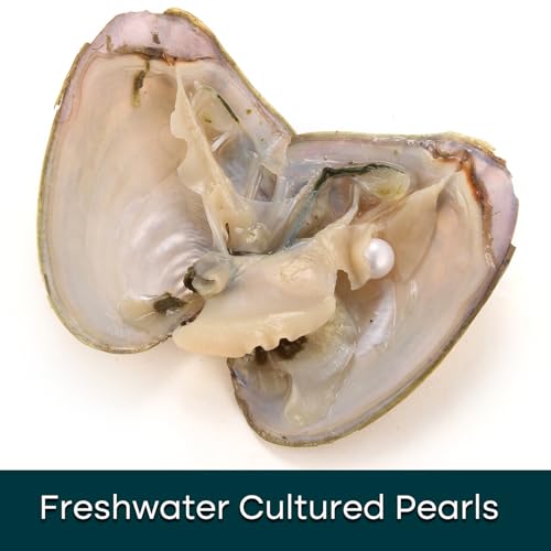 HENGSHENG 30PC Freshwater Pearl Love Wish Pearl Oyster with Round Pearl Inside Meaningful Color Cultured Oyster Pearls Beads for Jewelry Making Crafts Gifts(5.5-7.5mm, 30 PCS/Lot) - Image 3