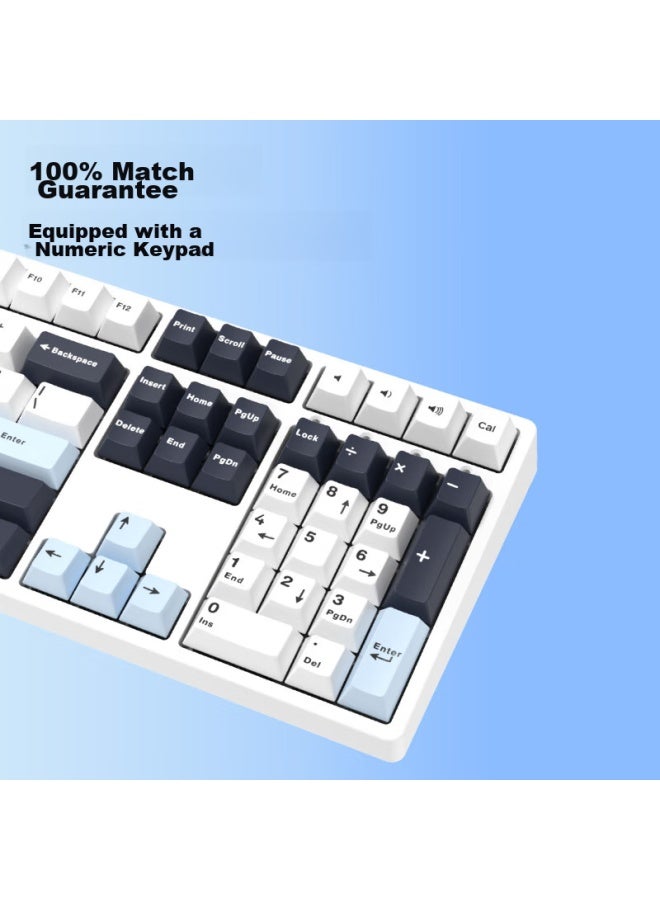 Ikbc Z108 Dark Blueberry, 108-key, Wireless Mechanical Keyboard, E-sports Gaming And Office Keyboard, Red Switch - Image 3