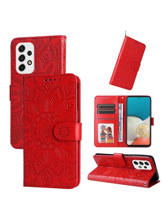 Case Cover For Samsung Galaxy A73 5G Embossed Sunflower Leather Phone Case Red - pzsku/Z7EF560B57E1FB3BFCDDAZ/45/_/1712186176/0063bf6d-ef7b-429f-9867-f0d29e36c5fb