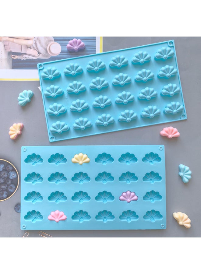 Silicone 24-leaf Clover 137 Chocolate Silicone Mold Dessert Mold Cake Decoration Kitchen Baking Utensils-Color:Rice Powder - Image 3