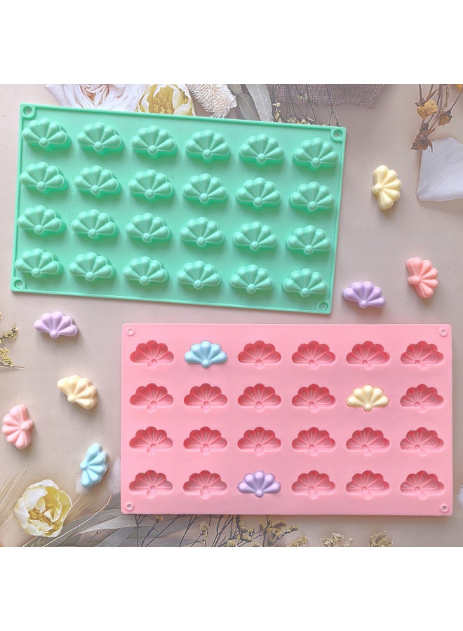 Silicone 24-leaf Clover 137 Chocolate Silicone Mold Dessert Mold Cake Decoration Kitchen Baking Utensils-Color:Rice Powder - Image 5