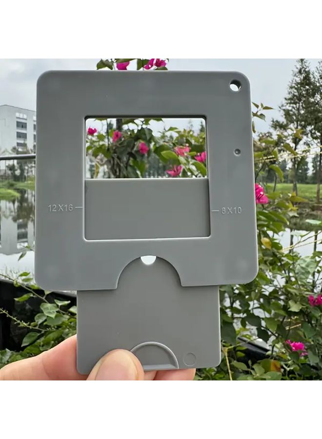 Grey Portable Viewfinder Tool For Photography Painting And Composition Aid - Image 4