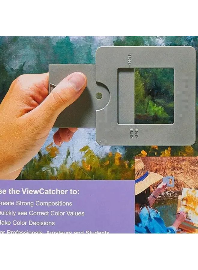 Grey Portable Viewfinder Tool For Photography Painting And Composition Aid - Image 2