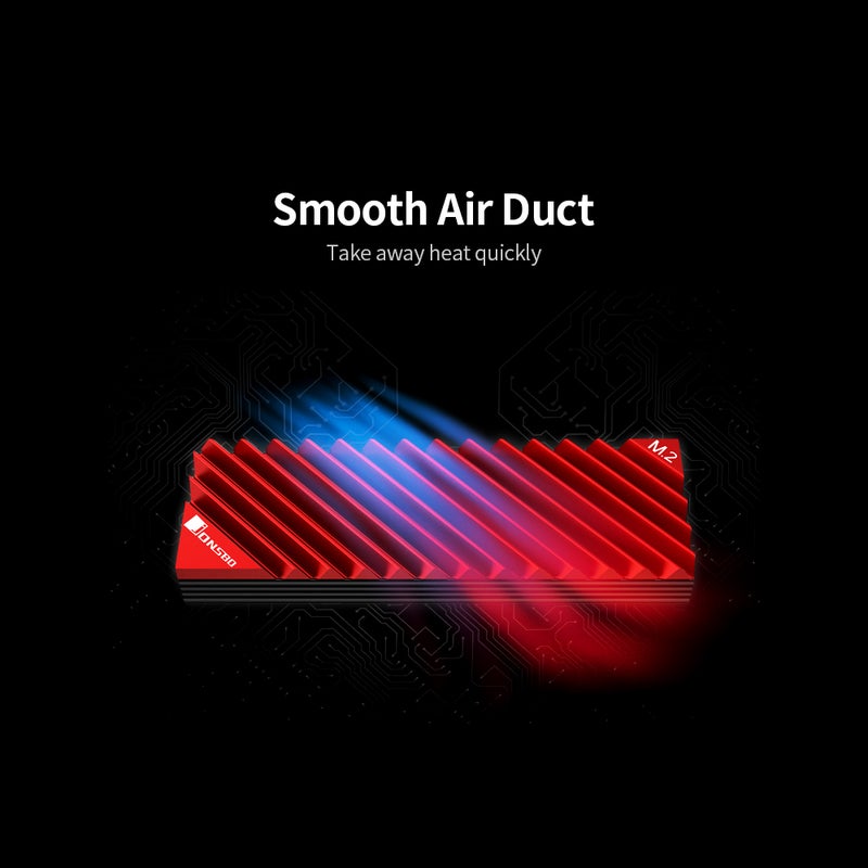 M.2-3 Heat Sink Aluminum Heat Sink Tool-Free Design Radiator with Thermal Pad Grey - Image 5