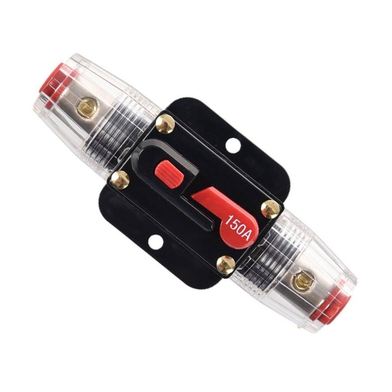 ZOOKOTO 12V24V DC 150A Car Audio Inline Circuit Breaker Reset Fuse Holders Inverter for Stereo Switch System Protection 150 Amp - Image 3