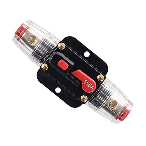ZOOKOTO 12V24V DC 150A Car Audio Inline Circuit Breaker Reset Fuse Holders Inverter for Stereo Switch System Protection 150 Amp - Image 1