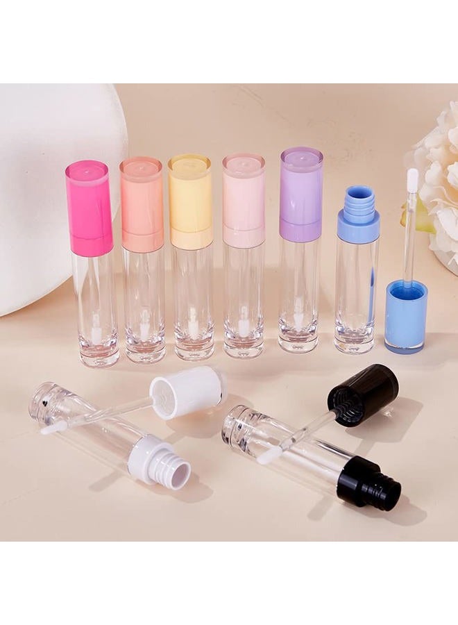 COSIDEA 26 pcs Empty 8ml Lip Gloss Tubes with clear Wand，Round Purple Lipgloss Containers，DIY cosmetic packing Container Bulk Wholesale - Image 4