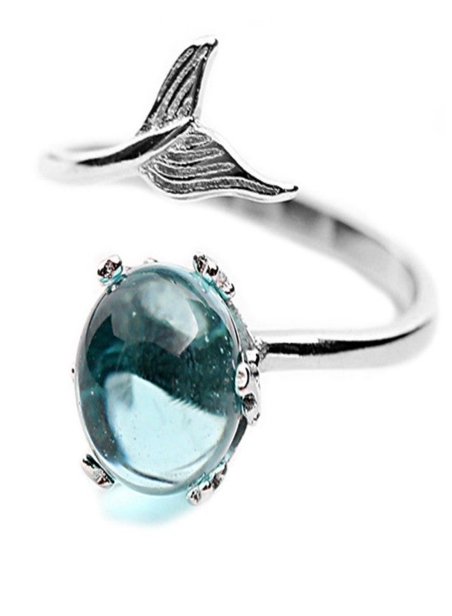 Helen de Lete Mermaid In Deep Ocean 925 Sterling Silver Open Ring for Women - Image 1