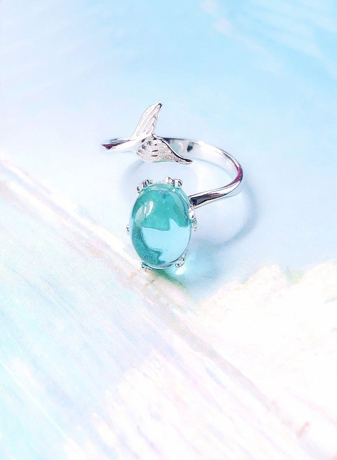 Helen de Lete Mermaid In Deep Ocean 925 Sterling Silver Open Ring for Women - Image 2