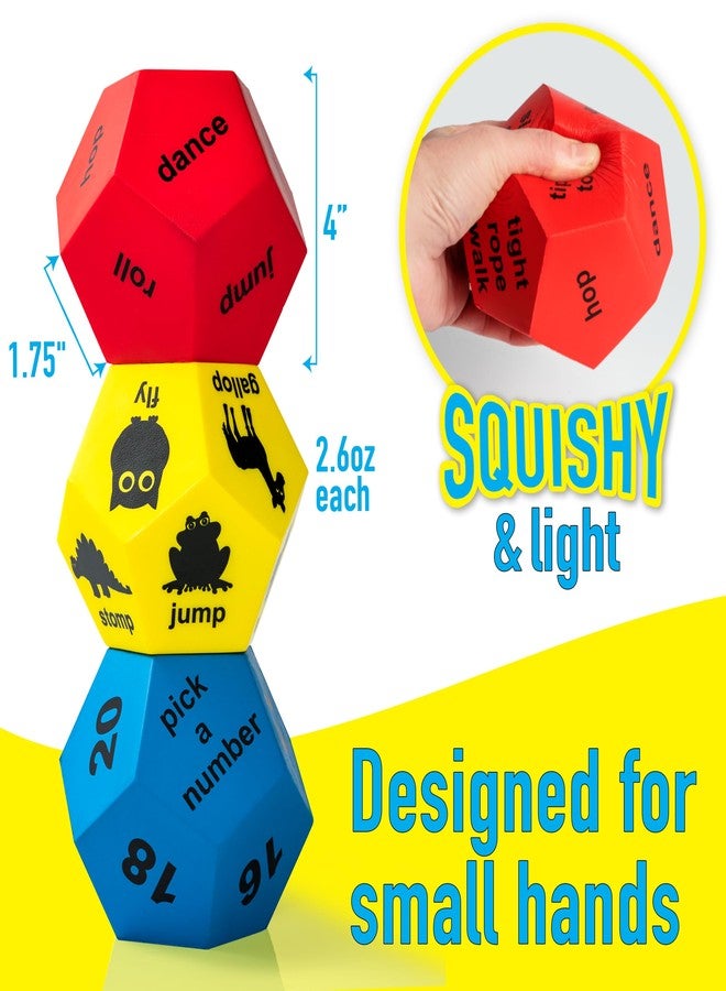 Covelico Exercise Dice for Kids - PE Equipment for Elementary School, Indoor Recess Games & Outdoor Kid Exercise Equipment - Fitness Dice Games, Gross Motor Toys for Playground Equipment for Schools - Image 5