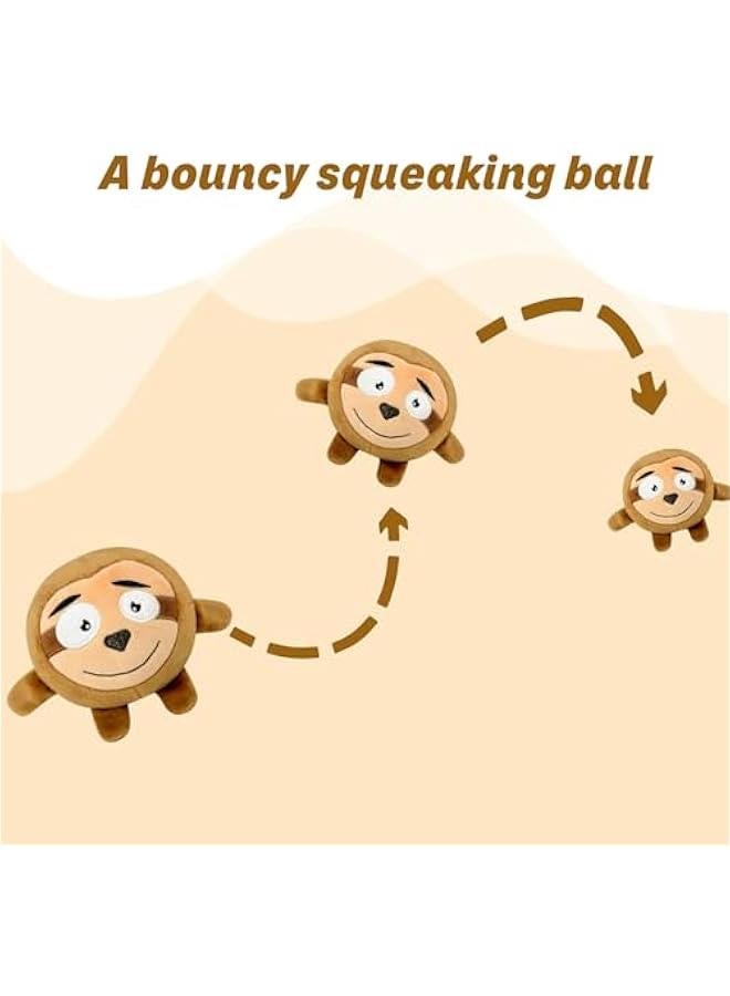 Dog Toys Interactive Dog Toy Ball, 3-in-1 Sloth Squeaky Dog Toy, Dog Chew Toy Dog Toys to Keep Them Busy, for Large Dogs, Medium&Small Dogs to Cleaning Teeth (Sloth)  - Image 4